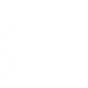 Stylized white outline of a human jaw and teeth in profile on a black background.